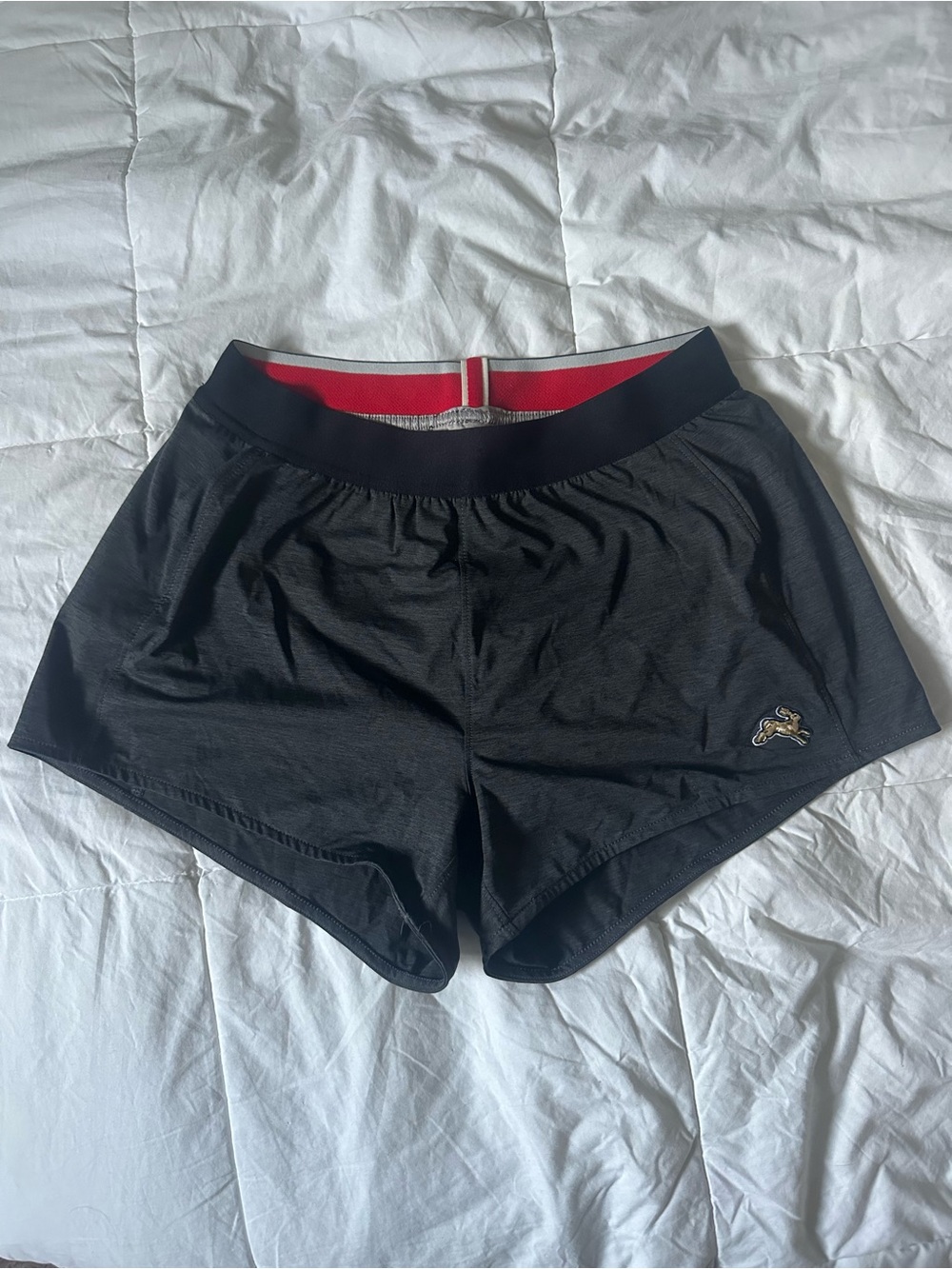 Tracksmith Session Shorts Charcoal Black